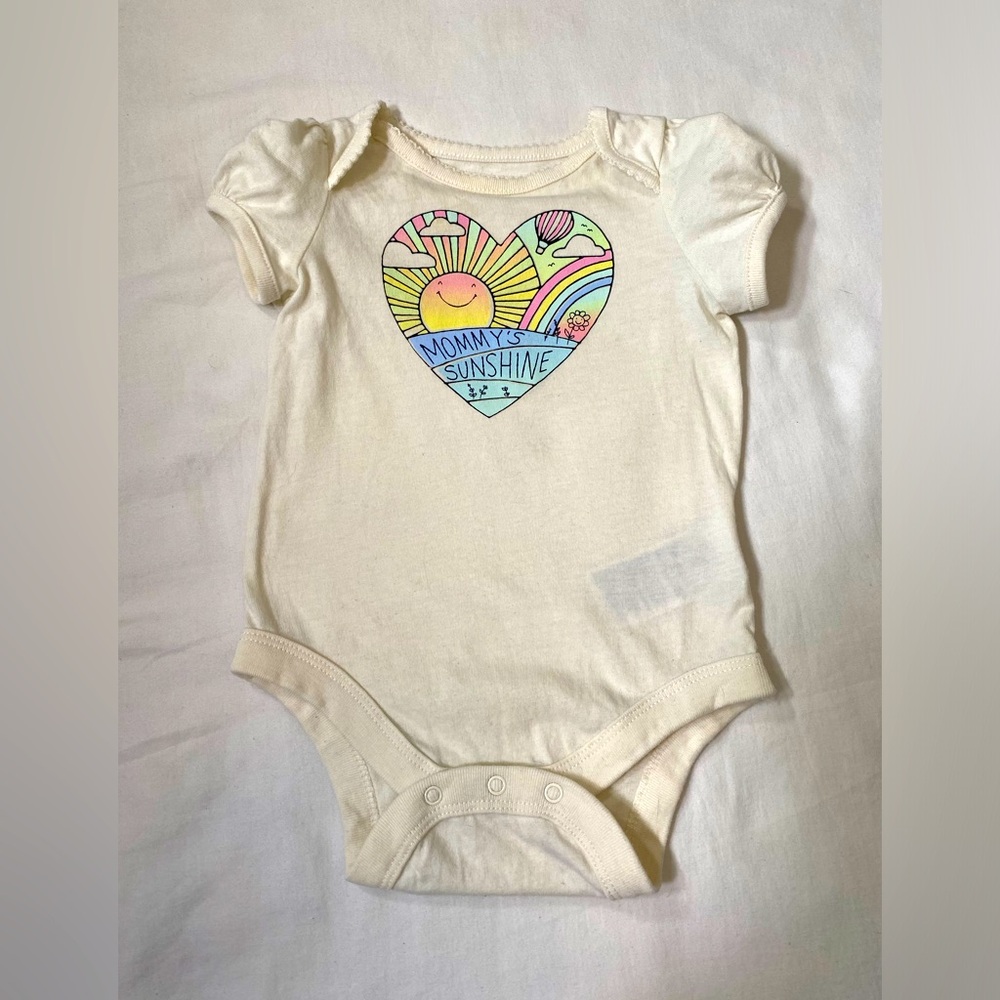Brannan’s Baby Gap. 3-6 mo. cotton Mommy’s Sunshine short sleeve short bodysuit
